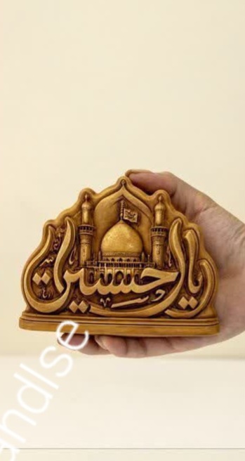 قالب سیلیکونی تندیس مذهبی طرح یا حسین (ع) مدل گنبد و گلدسته