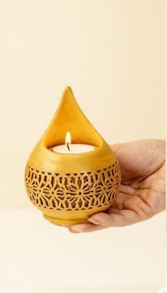 قالب سیلیکونی جاشمعی مدل قطره مشبک (اسلیمی سنتی)