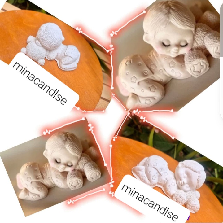 قالب سیلیکونی طرح نوزاد و خرس (عروسکی)